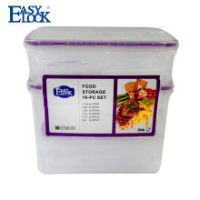 Conjunto de contenedor de comida de plástico libre de BPA